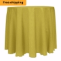 Majestic Reversible Dupioni-Satin Round Tablecloth 