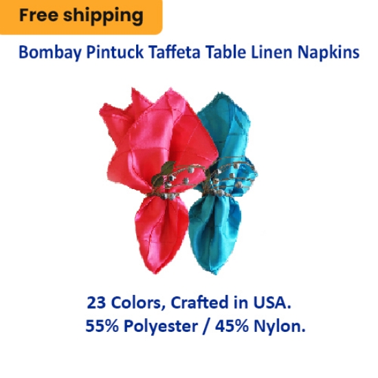 Bombay Pintuck Taffeta Napkin