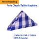 Poly Checked Napkins