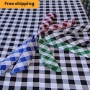 Poly Check Banquet Tablecloths