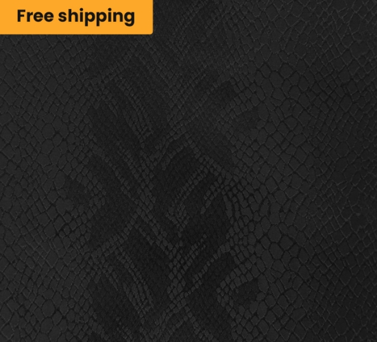 Kenya Damask Black Backdrop Drapes