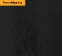 Kenya Damask Black Backdrop Drapes