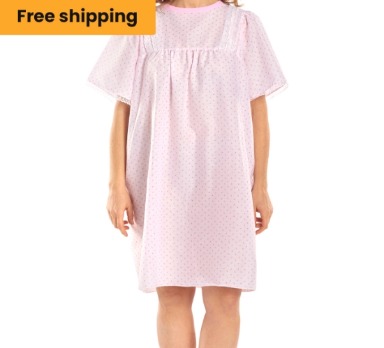LadyLace™ Women’s Short Sleeve Patient Gown