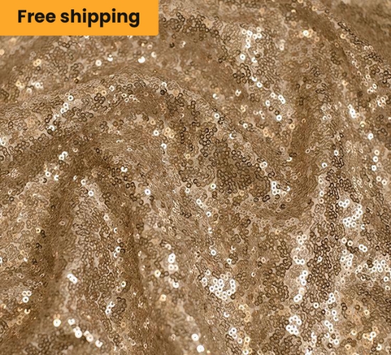 Blush Sequin sparkly round tablecloth