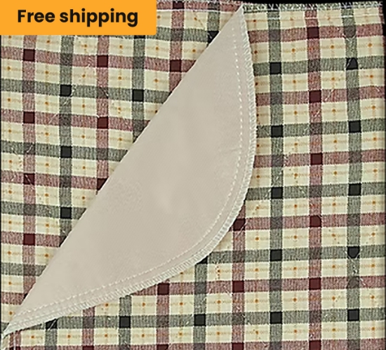 Autumn Beige Plaid Underpads