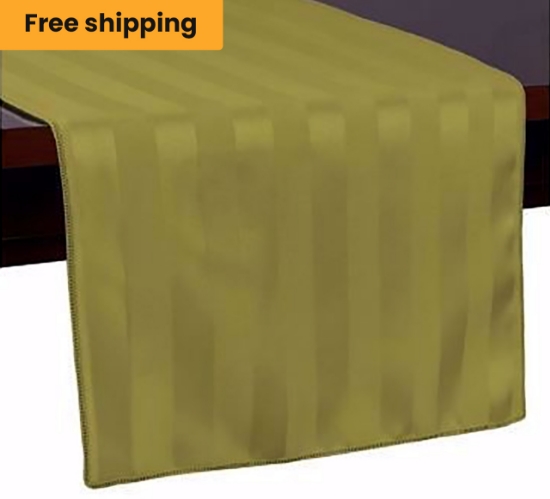 Poly Stripe Placemats & Runners - Free Shipping