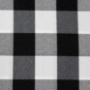 Black/White - Poly Check Placemats & Runners