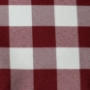 Burgundy/White - Poly Check Placemats & Runners