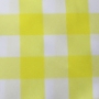 Lemon/White - Poly Check Placemats & Runners