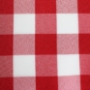 Red/White - Poly Check Placemats & Runners