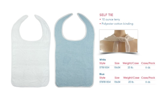 Terry Bib with Self Tie clothing protectors