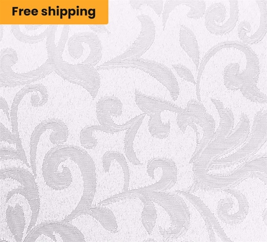 Somerset Damask White Placemats & Runners - Free Shipping