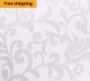 Somerset Damask White Placemats & Runners - Free Shipping