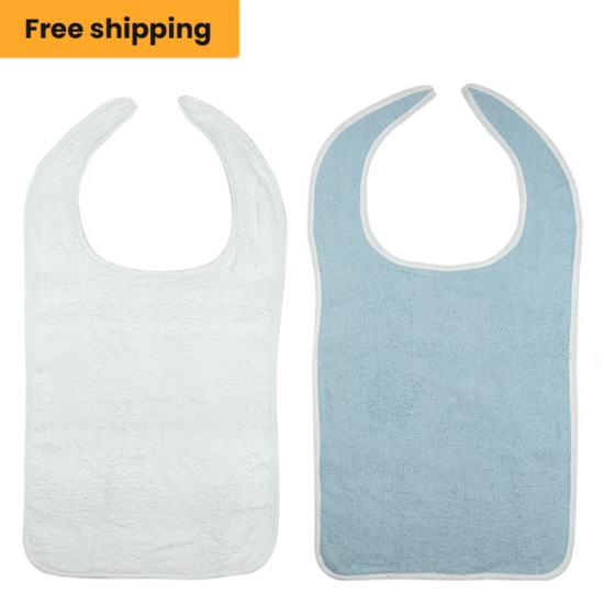 Terry Bib with Self Tie clothing protectors