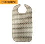 Autumn Beige Plaid Adult Bib