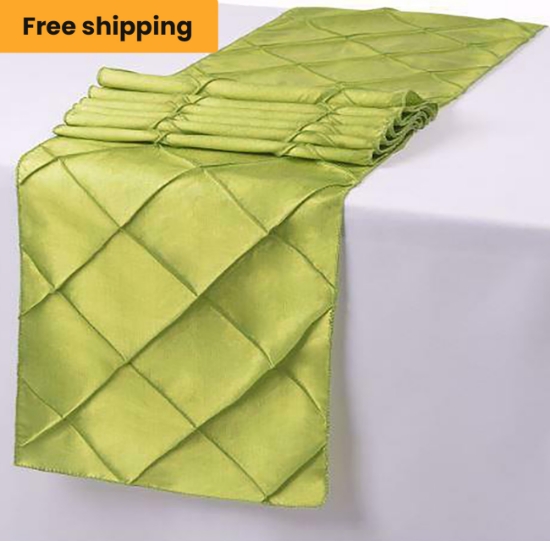Pintuck Taffeta Placemats & Runners -  Free Shipping