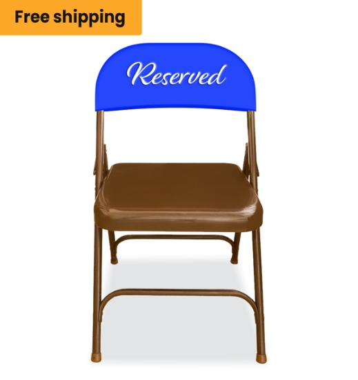 Spandex Folding Chair Seat Back Cover - 18W x 9H
