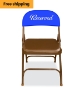 Spandex Folding Chair Seat Back Cover - 18W x 9H