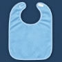 Bulk Terry Bib, 100% Cotton Blue
