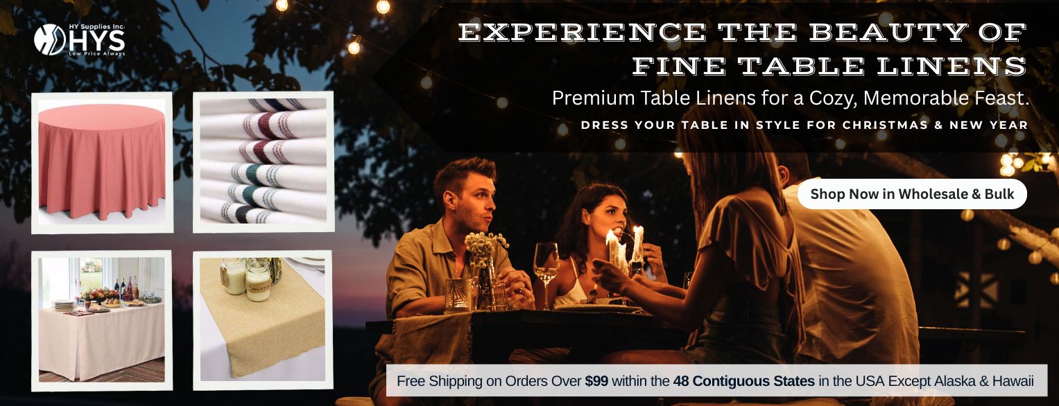 Wholesale Table Linens for Thanks Giving Day, X-Mas, New Year - Bulk Quote also Available.