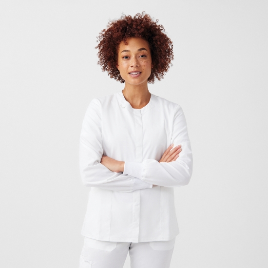 Women's Crew Neck Scrub Jacket