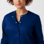 Women's Crew Neck Scrub Jacket