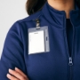 Women's Zip-Front Fleece Scrub Jacket