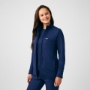 Women's Zip-Front Fleece Scrub Jacket