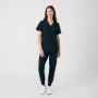Women's Rib-Knit Side Panels Scrub