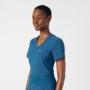 Women's Rib-Knit Side Panels Scrub