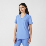 Women's Rib-Knit Side Panels Scrub