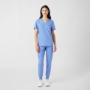Women's Rib-Knit Side Panels Scrub