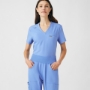 Women's Rib-Knit Side Panels Scrub