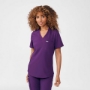 Women's Rib-Knit Side Panels Scrub