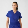 Women's Rib-Knit Side Panels Scrub