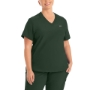 Women's Rib-Knit Side Panels Scrub