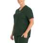Women's Rib-Knit Side Panels Scrub
