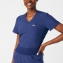 Women's Rib-Knit Side Panels Scrub