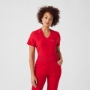 Women's Rib-Knit Side Panels Scrub