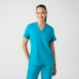 Women's Rib-Knit Side Panels Scrub
