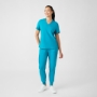 Women's Rib-Knit Side Panels Scrub