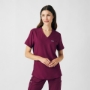 Women's Rib-Knit Side Panels Scrub