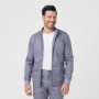 Men's Front Zip Scrub Jacket