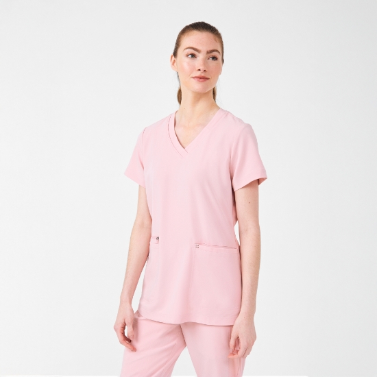 V-Neck Fluid-Resistant Scrubs Top