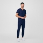Men's 2-Pocket V-Neck Scrub Tops