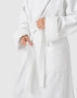 Platinum Shawl Collar Robe In Cotton Velour