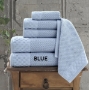 Blue, Boston 6 Piece Turkish Towel Collection