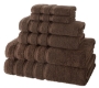 Chocolate, Antalya 6 Piece Turkish Towel Collection