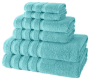 Turquoise, Antalya 6 Piece Turkish Towel Collection