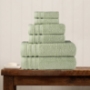 Desert Sage, Shelly Collection Cotton Bath Towels - Pack Of 4